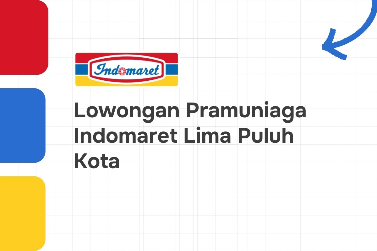 Lowongan Pramuniaga Indomaret Lima Puluh Kota