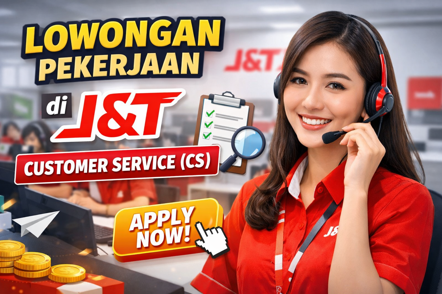 Lowongan Pekerjaan di J&T Customer Service (CS) Terbaru 2026, Simak Syarat dan Cara Daftarnya