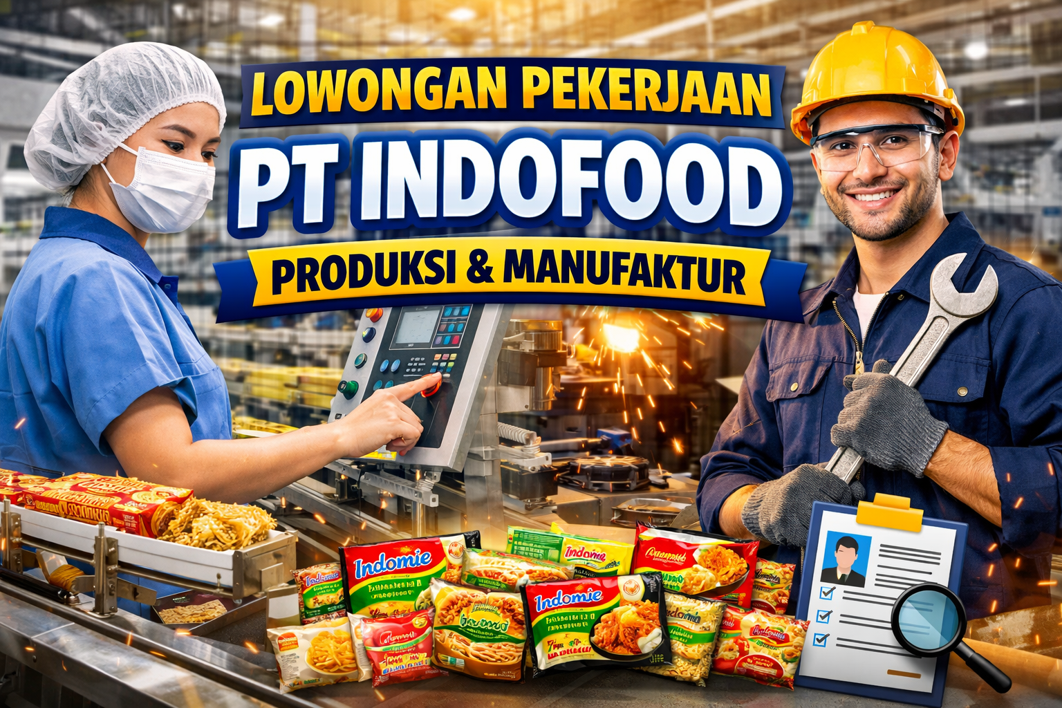 Lowongan Pekerjaan di PT Indofood Sukses Makmur Tbk sebagai Produksi & Manufaktur: Peluang Karier Menjanjikan di Industri FMCG