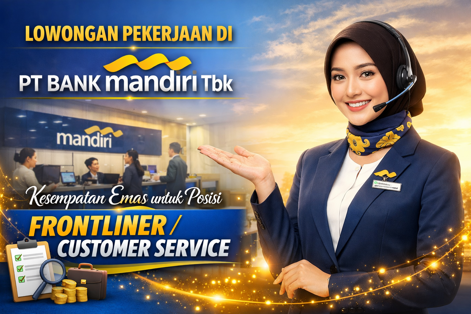 Lowongan Pekerjaan di PT Bank Mandiri Tbk: Kesempatan Emas untuk Posisi Frontliner / Customer Service