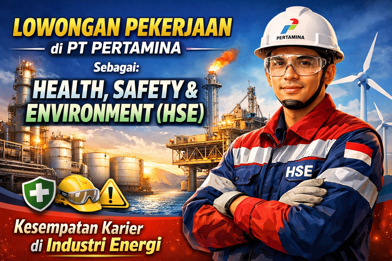 Lowongan Pekerjaan di PT Pertamina sebagai Health, Safety, and Environment (HSE), Kesempatan Karier di Industri Energi