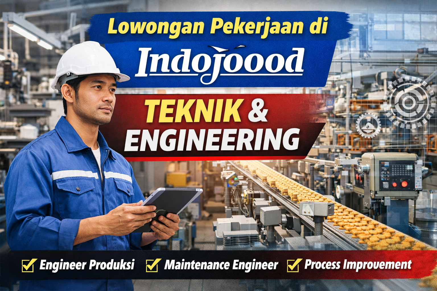 Lowongan Pekerjaan di PT Indofood sebagai Teknik & Engineering, Peluang Karier Menjanjikan untuk Profesional Teknik