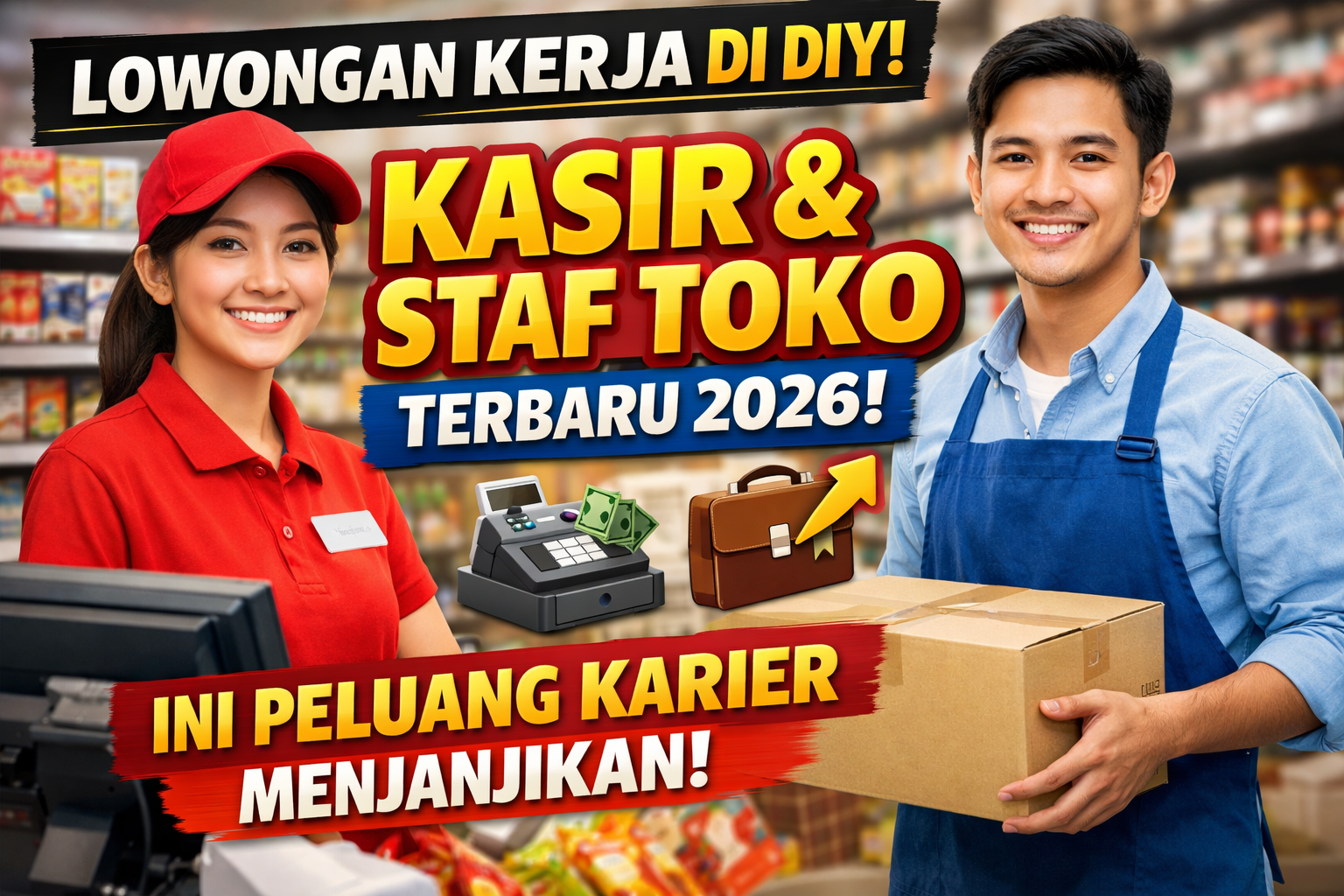 Lowongan Kerja di DIY Kasir dan Staf Toko