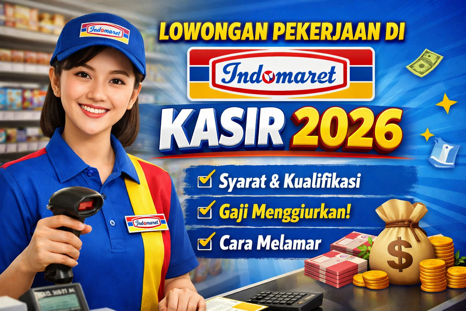 Lowongan Pekerjaan di Indomaret sebagai Kasir 2026: Syarat, Gaji, dan Cara Melamar