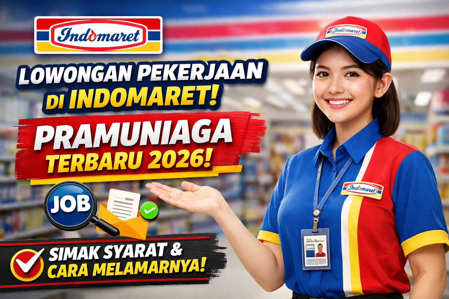 Lowongan Pekerjaan di Indomaret sebagai Pramuniaga Terbaru 2026, Simak Syarat dan Cara Melamarnya