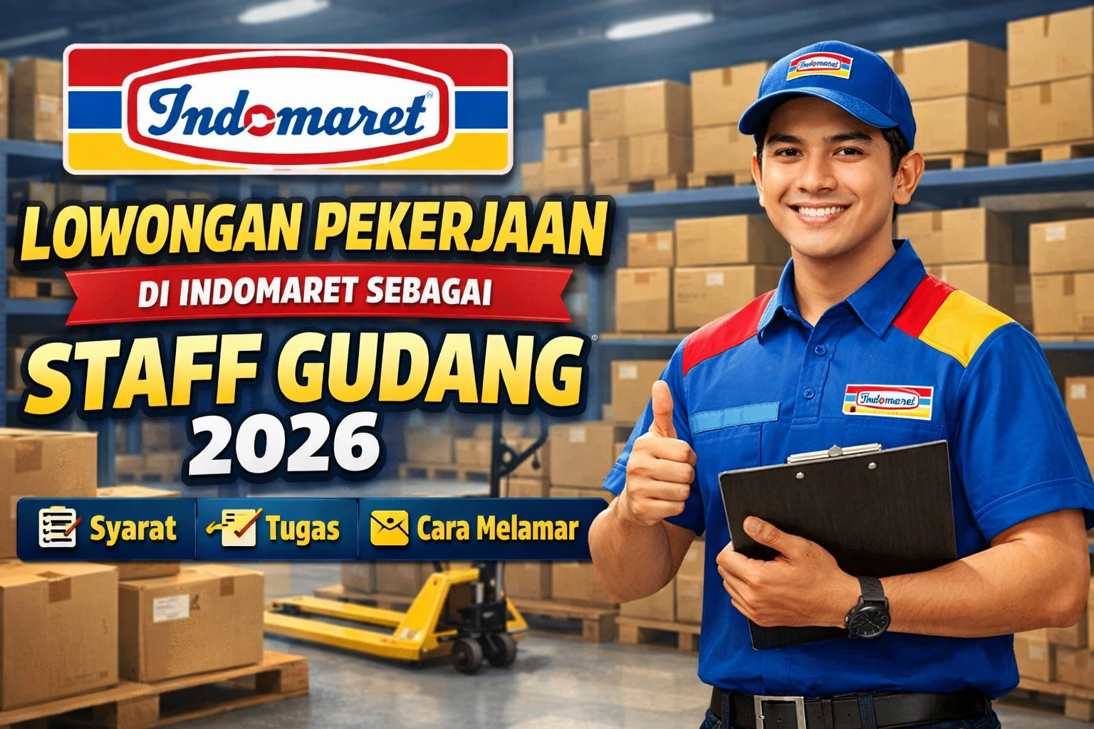 Lowongan Pekerjaan di Indomaret Sebagai Staff Gudang 2026: Syarat, Tugas, dan Cara Melamar